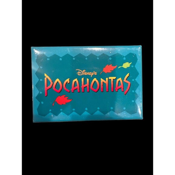 Disney Movie Pocahontas Blowing Leaves Movie Promo Pin‎ 3”x2” Princess Disneyana - Picture 1 of 4